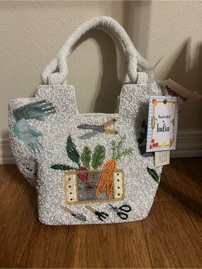 Handcrafted in India Garden Beaded Bag